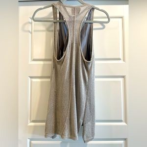 Banana Republic Heritage collection sleeveless racerback cover in sparkle gray